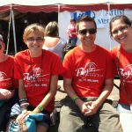 Hannah, Macky, Pastor Nate and his wife Tara (from Faith E Free Youth Group in Sparta) at Lifest 2013