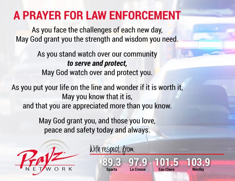 Bless a Law Enforcement Officer with a Prayer Card : Prayz Network