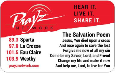 The Salvation Poem Card